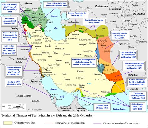 Mapas de Irán – Recortes de Oriente Medio