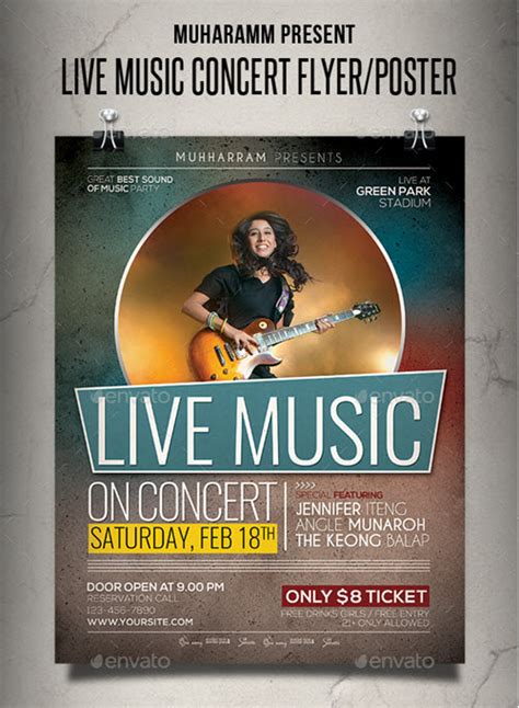 55+ Free Concert Flyer PSD Templates for Music Events Promotion and ...