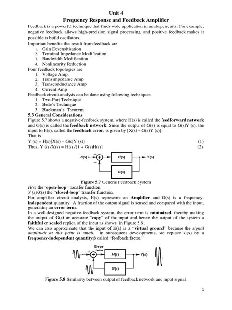 Analog circuit design notes | PDF | Amplifier | Electrical Circuits