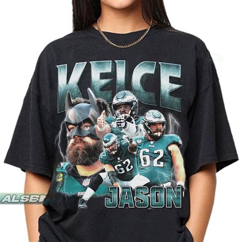 Jason Kelce Shirt, Vintage 90s Center Homage, Retro... - Depop