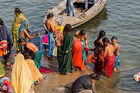 Ganga River Bathing Women