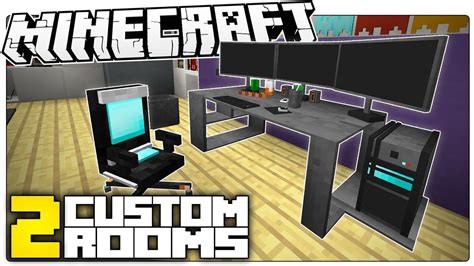 This Minecraft Gaming Room Will Make You DROOL | 2 CRAZY Minecraft Builds (Custom Map) - YouTube