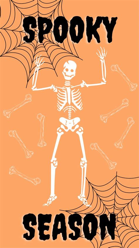 Halloween wallpaper spooky cute preppy orange Halloween Wallpaper ...