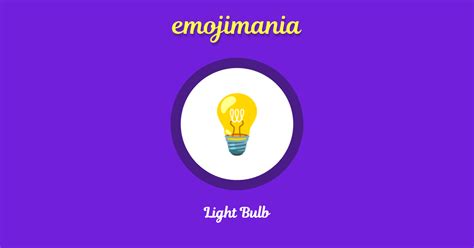 💡 Light Bulb emoji Copy & Paste - Emojimania