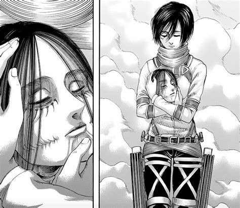 mikasa holds eren's head ch 139 | Eren and mikasa, Anime, Attack on titan anime