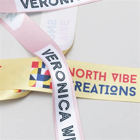 Custom Ribbon Printing. Personalized Ribbon. Design Your Own