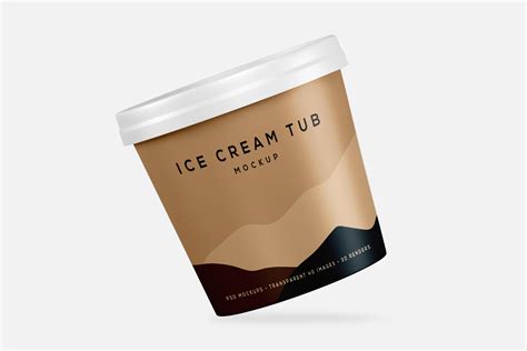 Dribbble - small-ice-cream-tub-packaging-mockup.jpg by Anchal