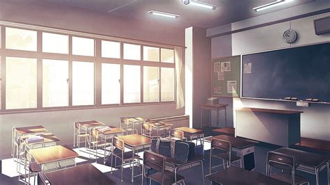 Anime Classroom, Empty Classroom HD wallpaper | Pxfuel