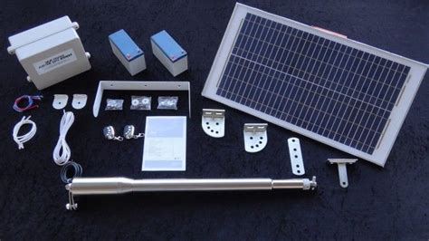 Single Swing Solar Gate Opener Kit: 1.6m-4.2m up to 350kg | Solar ...