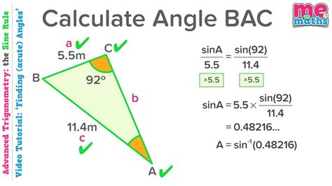 Using the Sine Rule to Find Acute Angles - Advanced Trigonometry - Tutorial/Revision (3/8) - YouTube