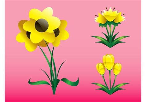 Spring Flowers Graphics ai vector | UIDownload