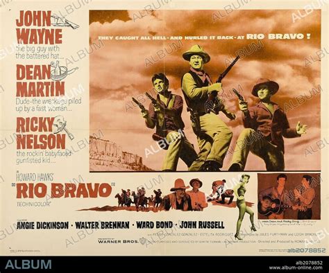 Poster of RIO BRAVO, 1959, directed by HOWARD HAWKS. Copyright WARNER ...