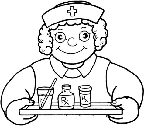 Free Nurse Clipart Black And White, Download Free Nurse Clipart Black ...