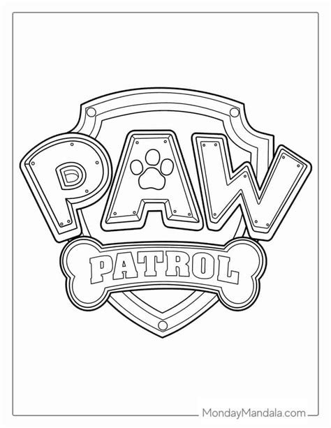 Paw Patrol Badges Coloring Pages