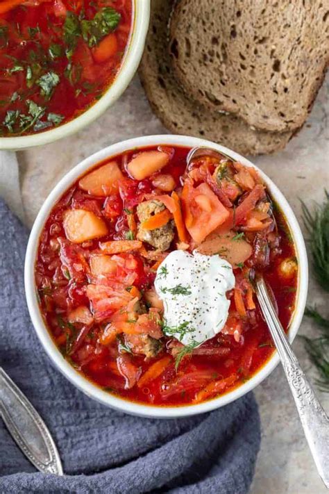 Russian Borscht Recipe - Valentina's Corner