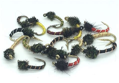 Fly Fishing Flies MIDGE selection X16 Quality Trout Fly Mixed sizes 10-14 #82 | BestCity Tackle