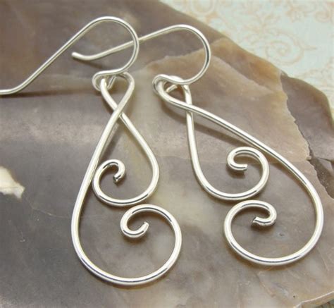 Double Spiral Earrings in Sterling Silver by Cloud Cap Jewelry - Etsy