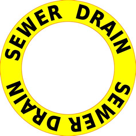 Sewer Drain Floor Sign – Industrial Floor Tape