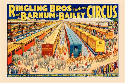 20 X 30 Poster Ringling Brothers Barnum and Bailey Circus the - Etsy