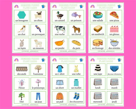 Free Printable French Flashcards - Printable Templates