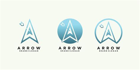 arrow logo design vector with creative unique concept 12464224 Vector ...