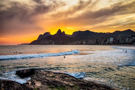 https://flic.kr/p/2ktio2B | Sunset at Ipanema Beach | An old photo from ...