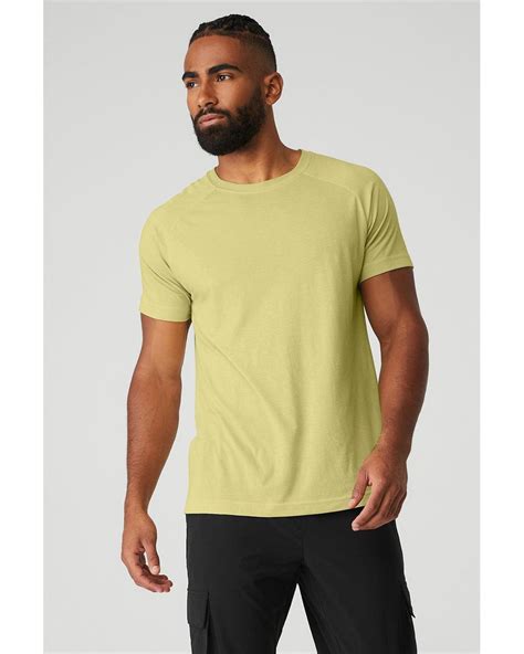 Alo Yoga Alo Yoga The Triumph Crew Neck T-shirt in Green for Men | Lyst