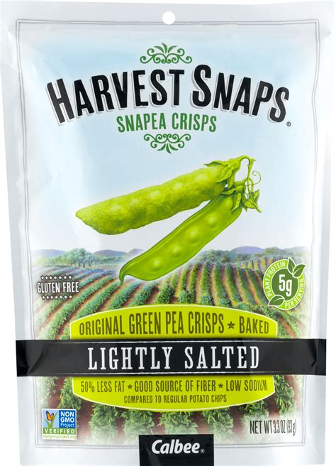 Snapea Crisps Lightly Salted (Original), 3.3oz (Case of 12) - Walmart.com - Walmart.com