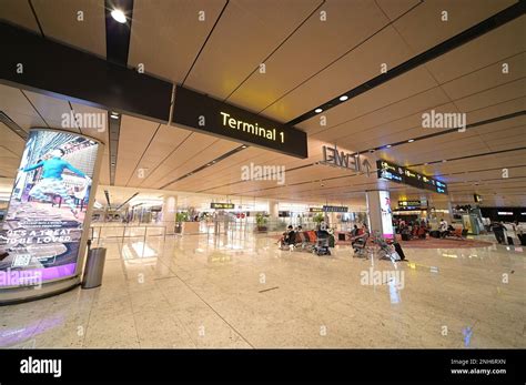 Arrival Hall of Terminal 1, Singapore Changi Airport, February 2023 Stock Photo - Alamy