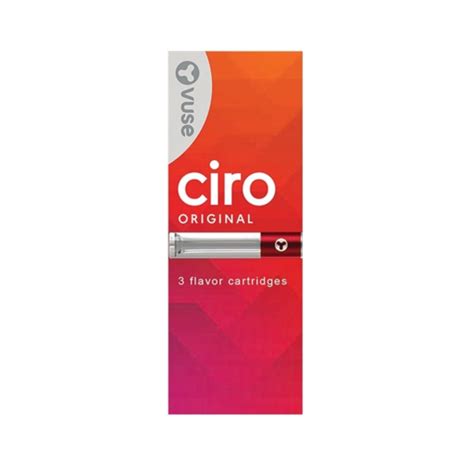 VUSE CIRO 3 CT ORIGINAL CARTRIDGE 5 PACK — UF Corporation, Inc.