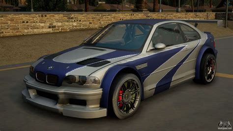 BMW M3 GTR (E46) from Need For Speed: Most Wante 1 for GTA San Andreas Definitive Edition