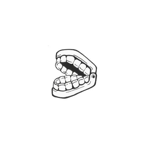 False Teeth | Teeth drawing, Tooth tattoo, Teeth art