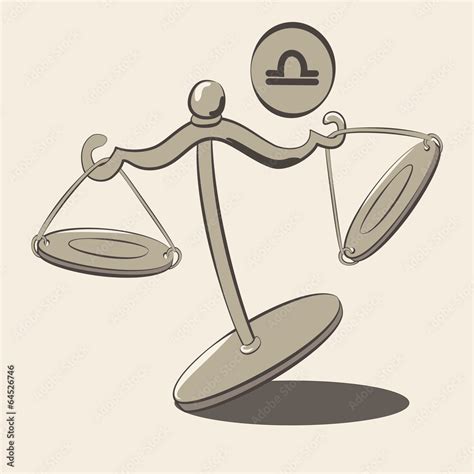 vintage scales as a sign of the Zodiac Stock Vector | Adobe Stock