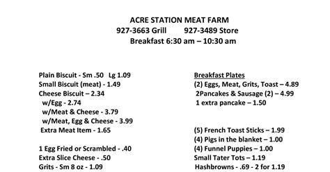 Breakfast Menu - Acre Station Meat Farm.pdf | DocDroid