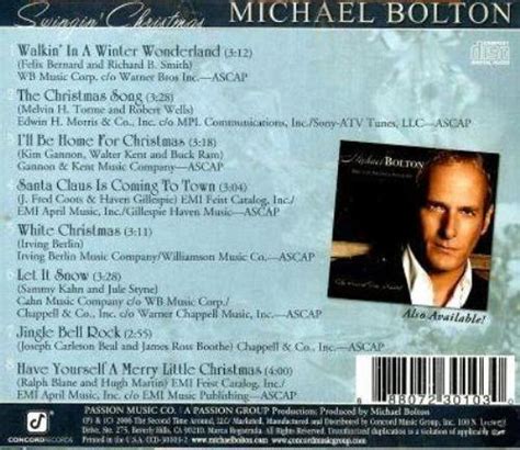 Michael Bolton Swingin' Christmas US CD album (CDLP) (379511)