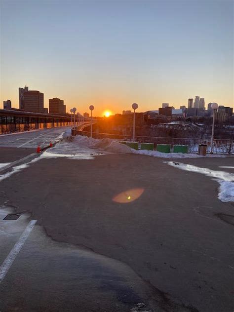 Sunset over the Washington Avenue Bridge : r/minnesota