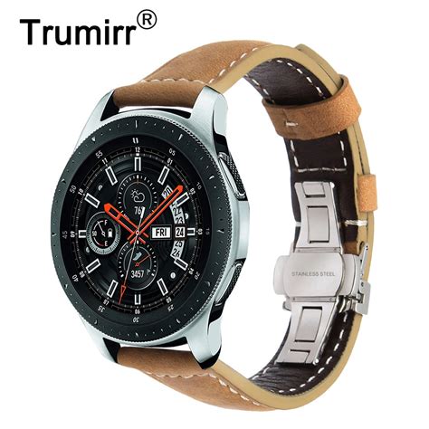 Italy Genuine Leather Watchband 22mm for Samsung Galaxy Watch 46mm (SM ...