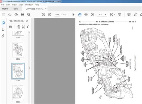 2000 Jeep Cherokee Electronic Service Manual - PDF DOWNLOAD ...