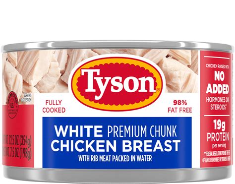 Premium Chunk White Meat Canned Chicken | Tyson® Brand