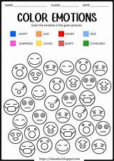 Worksheets Emotions Coloring Pages Worksheet Counseling Feelings Cbt  sketch template