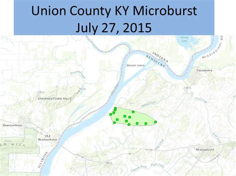 Damage Survey for July 27th Microburst in Union County Kentucky