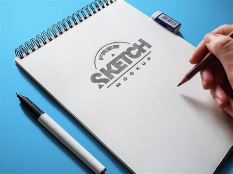 Sketch Drawing Mockup Set - Mockup World