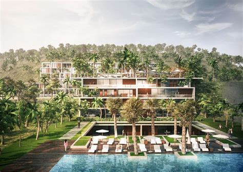 The design of this 40.000m2 project on a sloped land is based on maintaining the mountains slo ...