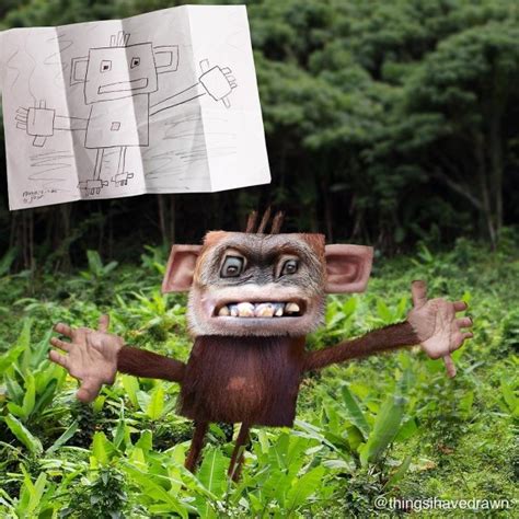 Photoshop Kids Drawings From A Dad Who Spices Up His KIds' Art