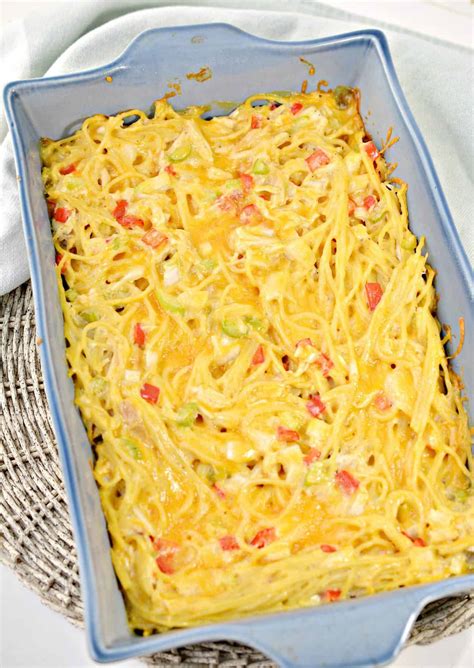 Chicken Spaghetti Casserole - Sweet Pea's Kitchen