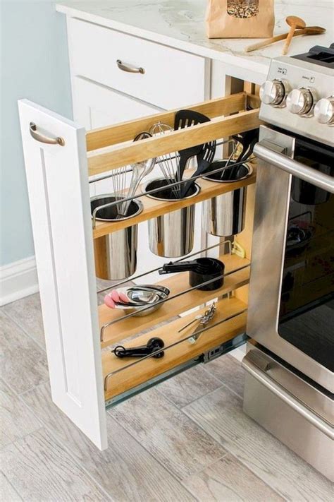 46 Adorable Kitchen Organization Ideas For Small Apartment | Small ...