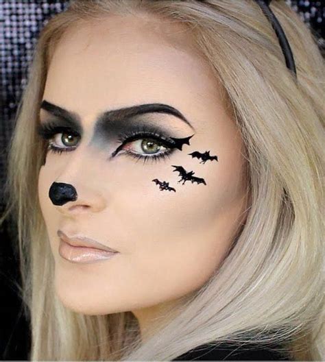 Bat Halloween Makeup #halloweenmakeup | Halloween makeup, Cute halloween makeup, Halloween ...