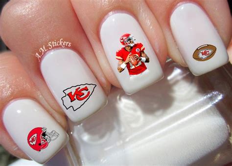 Kansas City Chiefs Nail Decals