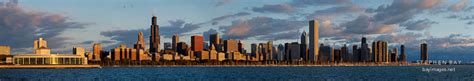 Photo: Chicago skyline at sunrise. Chicago, Illinois, USA