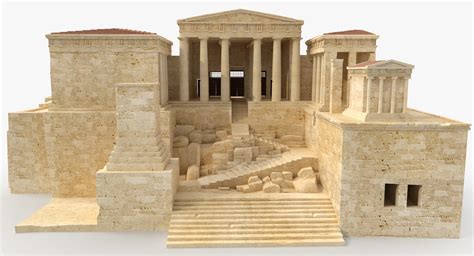 3D propylaea gateway acropolis - TurboSquid 1399408